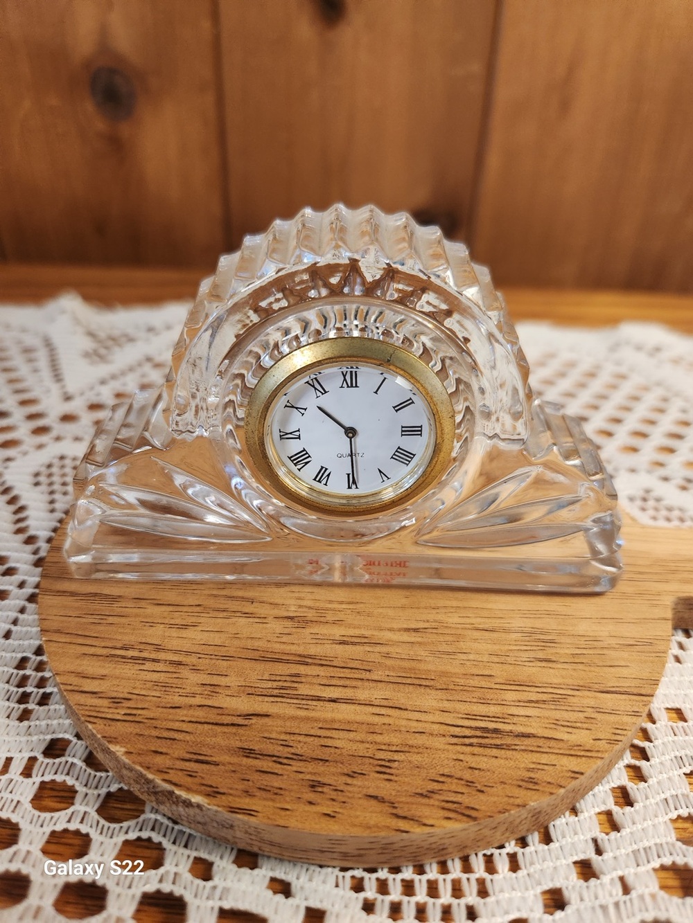 Princess House Quartz Desk Clock BNWOB